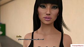 Alternative punishment for the teen with big tits and ass in a game.