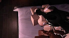 Mating season for two bunnys with big ass creampie threesome