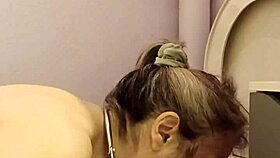 milf bound in bondage, flashing tits while getting slapped in homemade pov.