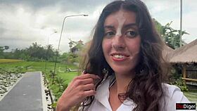 Girl Swallows Cum Publicly