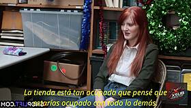 Redhead thief gets fucked.