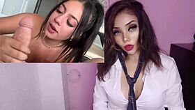 Latina tetona caliente cogiendo con el hermanastro