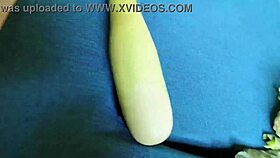 devar ne aapne bhabhi ko chut me khira dalte huye dekh liya