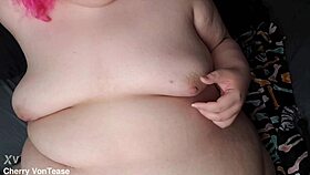 Bbw enjoys nipple pump play time with moaning 😍