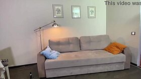 Big Belly Dude Gets His Cock Sucked Deepthroat By Pretty Girl In Homemade Video