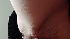 I intensely masturbate my hairy pussy until I cum.