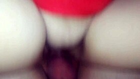 Wife rides like a whore in anal threesome for new year.