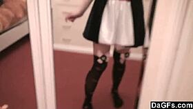 Is this sexy caribbean pirate girl stripping for the cam hot or what?