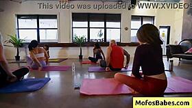 Natural beauty blonde slut Lindsey Lakes enjoys big loads of hot cum during yoga classes with Johnny Love