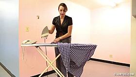 hot housewife gives home handjob