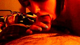 My friend gives me a deepthroat blowjob