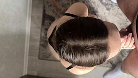 roommate's boyfriend bends me over desk and fucks hard