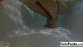 sexy nadia says, 'i'm taking a bath with rubber duckies'