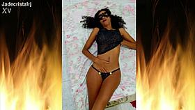 Jade Brunette From Rio With Small Waist And Wet Pussy!