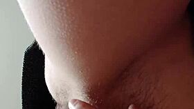 I intensely masturbate my hairy pussy until I cum.