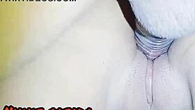 the brazilian amateur peels the young girl's pussy with his big black cock