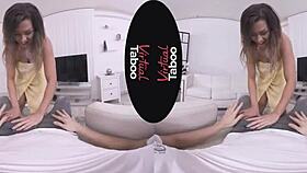 virtual taboo where wanking leads to pranking with a big ass brunette