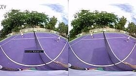 riley reid and melissa moore in vr threesome, naughty group sex on naughtyamerica.