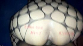 Look at this big white ass getting fucked interracial style.