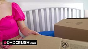 Stunning teen bangs stepdad hard! Doggystyle deepthroat action!