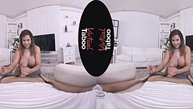 virtual taboo where wanking leads to pranking with a big ass brunette