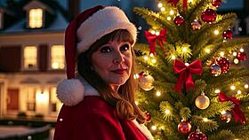 granny carmen claus enjoys a fun holiday tryst