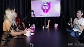 Compilados Do Jow Jow No Bora Cast With Bruna Carlos In Sheer Red Lingerie.