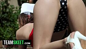 Gorgeous maya woulfe, mays teamskeet star of the month, gives a pornstar interview then gets hardcore fucked doggystyle and cowgirl on the sofa