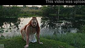 submissive humiliation slut crawls out of lagoon to eat ass and drink piss siren