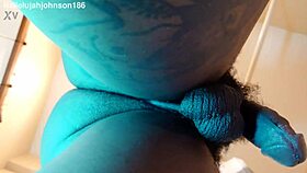 Hallelujah Johnson Humiliates Her Ass in Solo Session