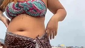 i got naked on the beach, he got hard, and i grabbed his dick a bit.