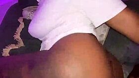 Petite ebony girl with tight pussy loves taking dick