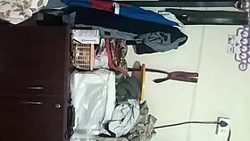 INDIAN WOMAN HIDES HER BIG TITS IN SECRET