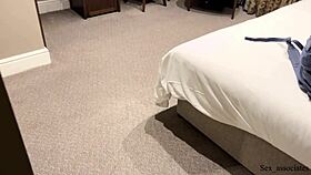 stepmother and son in hotel bed