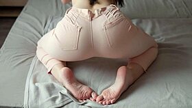 Rip jeans and fuck shaved pussy doggystyle