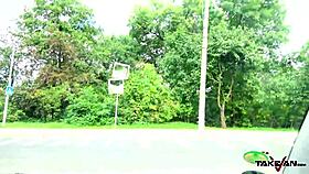 pick up blondie gives her muff in doggy and moans loud?