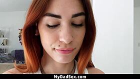 Stepdad Catches Stepdaughter's Raunchy Blowjob!