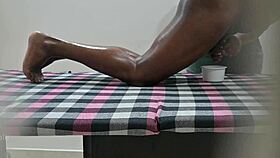 We squeezed out that sperm milk right there in the open spa.