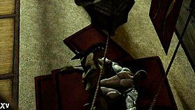 Jax battles Sheeva in Mortal Kombat parody