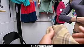 Officer Punishes Nerdy Shoplifter Hard