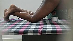 We squeezed out that sperm milk right there in the open spa.