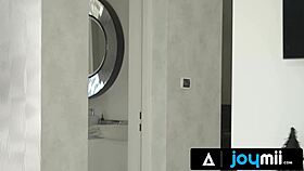 Joymii - Hot Eveline Dellai Takes Monster Cock Doggy In New Living Room