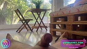 I's tricked into watchin' my girlfriend and yoga instructor on my cock