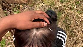 Emo slut gags on big cock