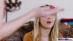 Petite girls, both of you to your room now, or no stepmommy pussy for a week!