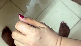 stuck in bathroom with milf while father is away