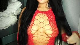 horny british slut plays with herself