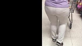 Mexican Milf in White Pants and Cachetero