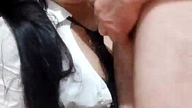 she takes double cum in mouth amazing latina pussy oral deepthroat on maquinasperfectas