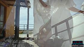 nicole winter performs solo striptease for playboy